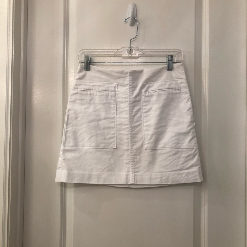 Banana Republic white skirt